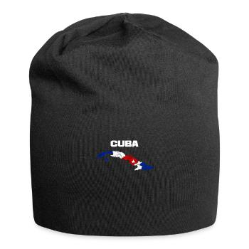 Kuba - Jersey-Beanie - Schwarz - Vorne