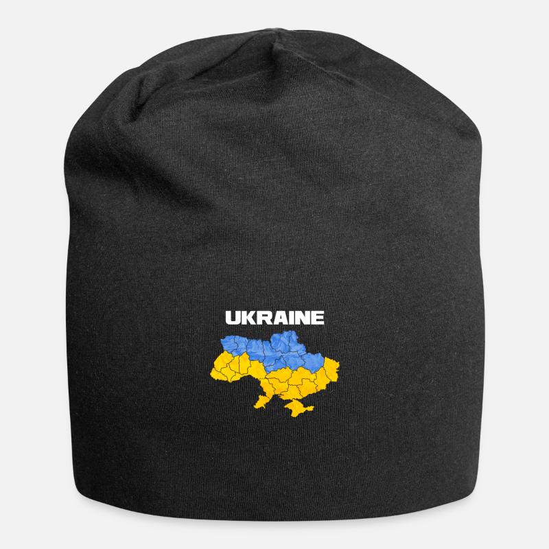 Ukraine - Jersey Beanie - black