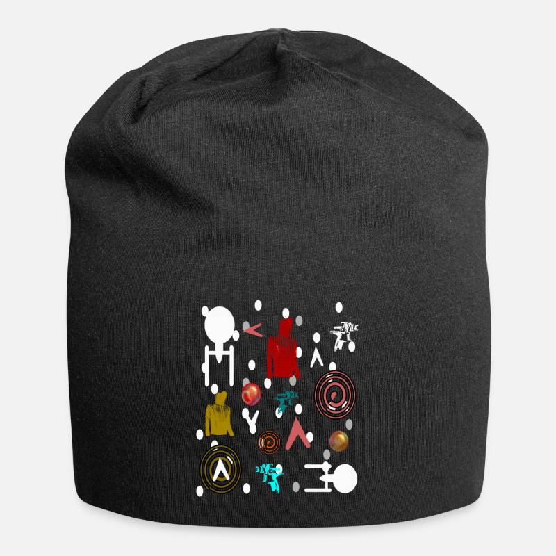 Science Fiction bunt - Jersey-Beanie - Schwarz