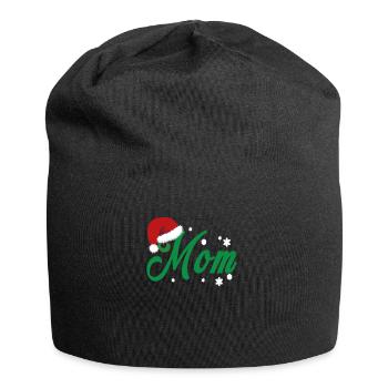 Christmas mom - Jersey Beanie - black - Front