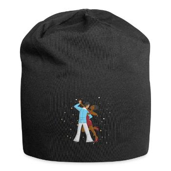 Paartanz Salsa Bachata - Jersey-Beanie - Schwarz - Vorne