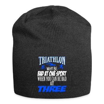 Sports de triathlon - Bonnet en jersey - charbon - Devant