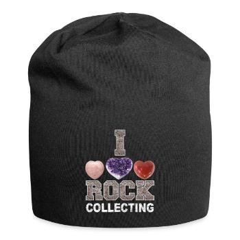 For collectors of stones, rocks and minerals - Jersey Beanie - black - Front