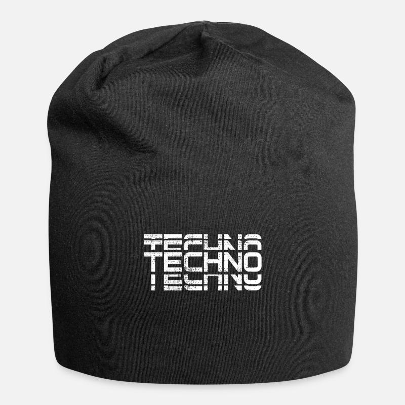 Techno Design - Jersey-Beanie - Schwarz