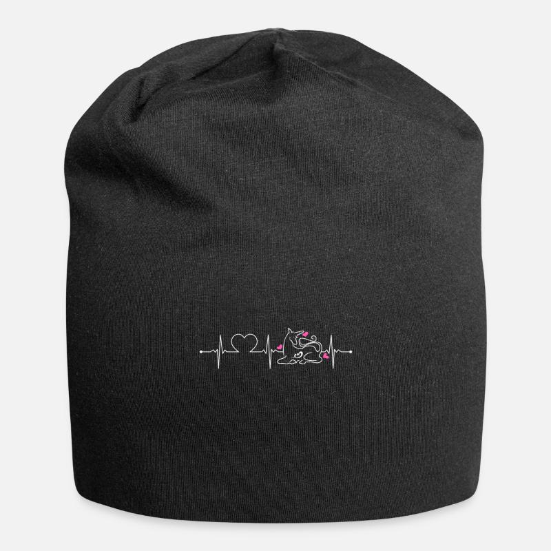 Einhorn - Jersey-Beanie - Schwarz