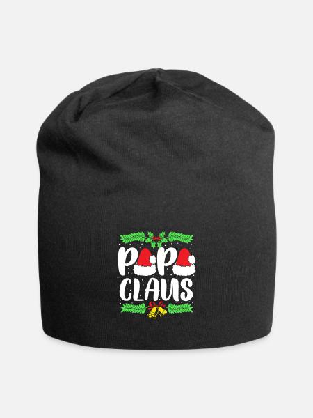 Lustig frohe Weihnachten 2018 Vater Klaus Geschenk - Jersey-Beanie - Schwarz