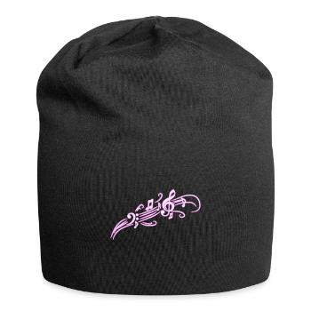 musique - Bonnet en jersey - noir - Devant