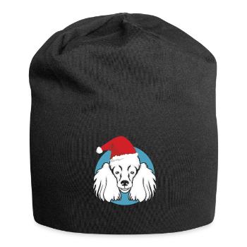 Hundepudel Rasse Haustier Niedlich - Jersey-Beanie - Schwarz - Vorne