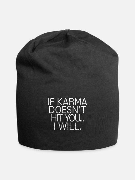 karma - Bonnet en jersey - noir