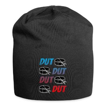 Drummer drumsticks drum - Jersey Beanie - black - Front