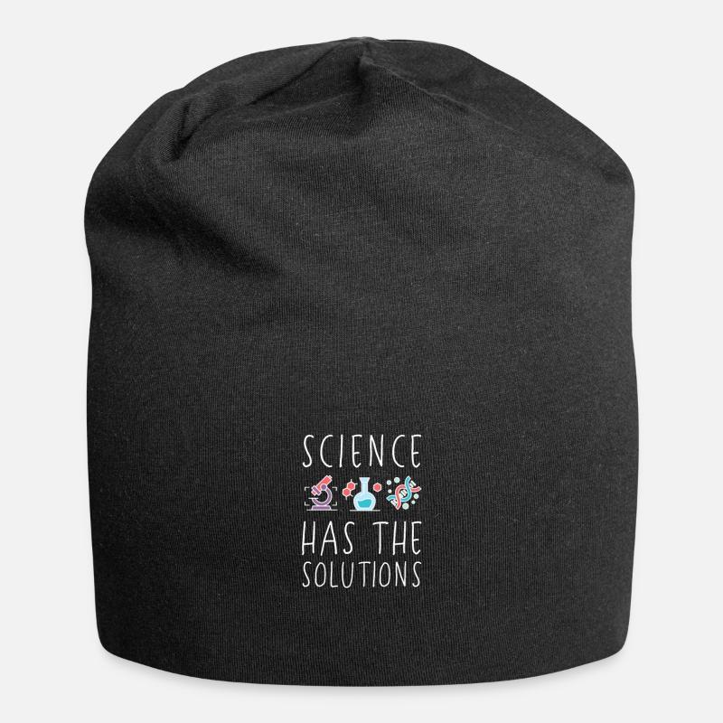 Science Shirt - Science - Jersey Beanie - black