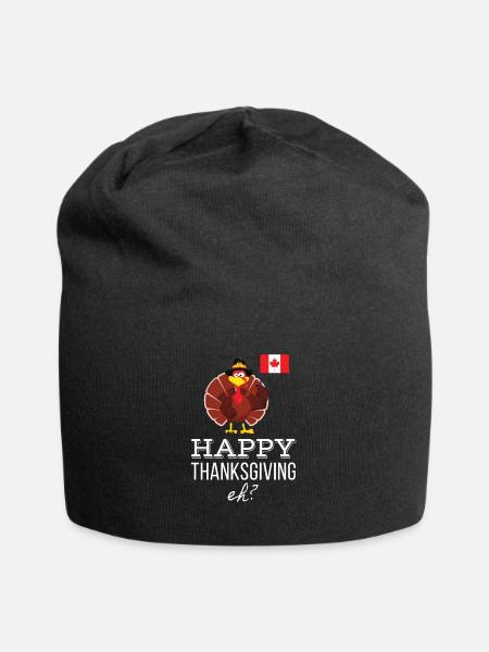 Happy Canadian Thanksgiving - Jersey-Beanie - Schwarz