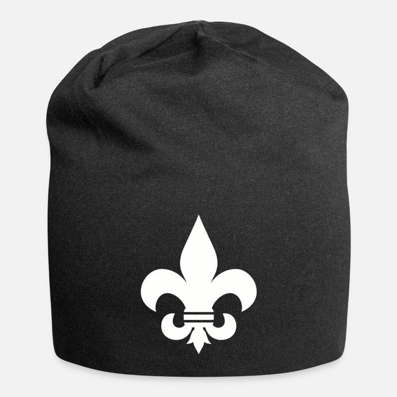 FLEUR DE LIS SHIRT - Jersey-Beanie - Schwarz