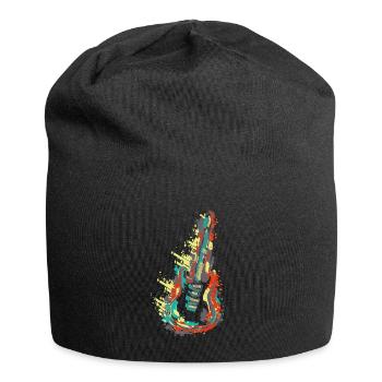 Guitare Rock'n'Roll - Bonnet en jersey - noir - Devant