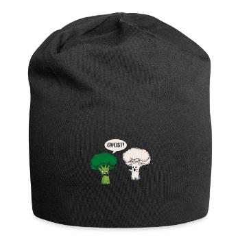 Funny Broccoli Cauliflower Ghost Ghost Gift - Jersey Beanie - black - Front