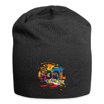 Moderne Kunst - Cool - Jersey-Beanie - Schwarz - Vorne