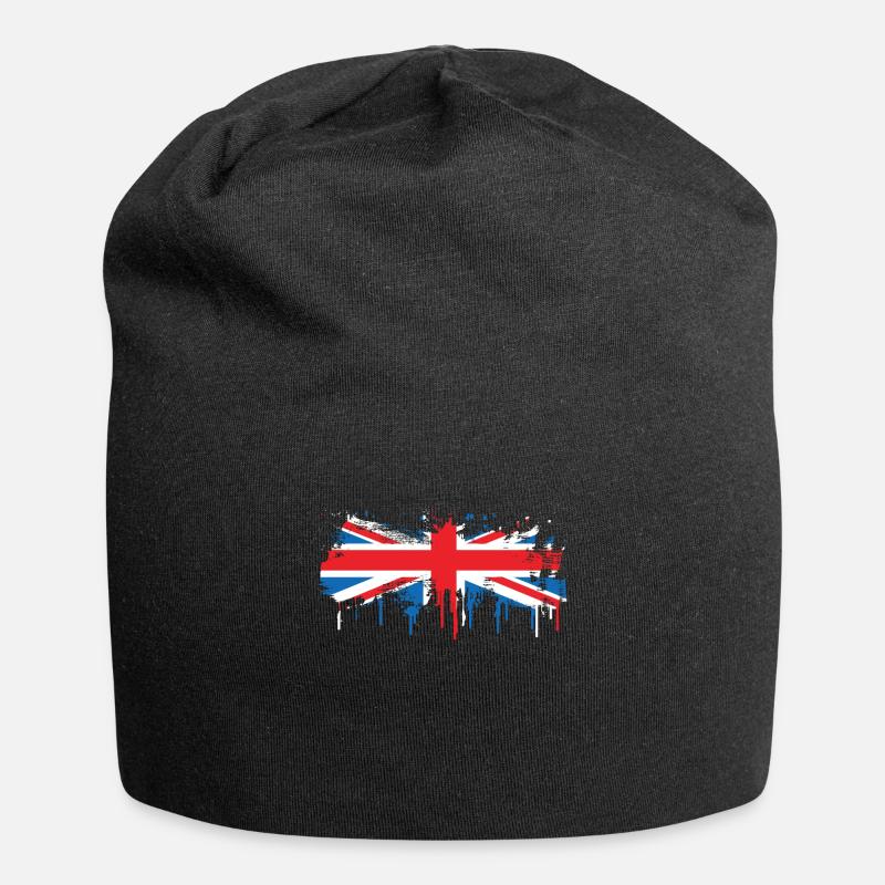 Flag melts flowing fresh color gift - Jersey Beanie - black