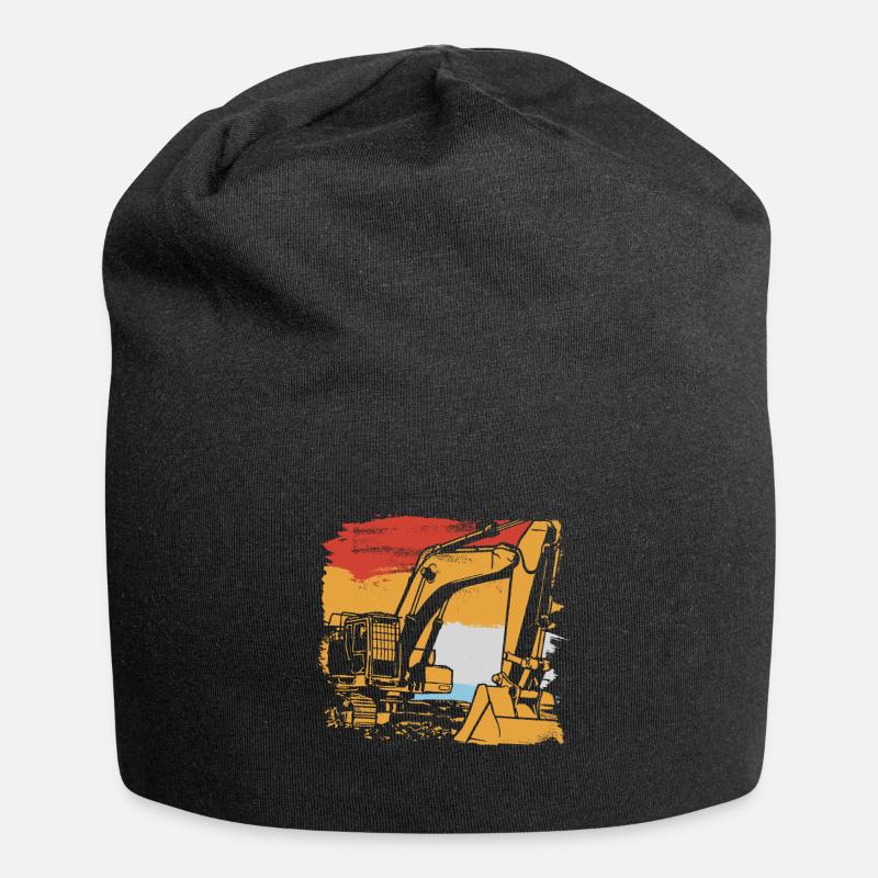Bagger Schaufel - Jersey-Beanie - Schwarz
