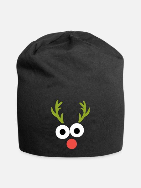 Rentier - Jersey-Beanie - Schwarz