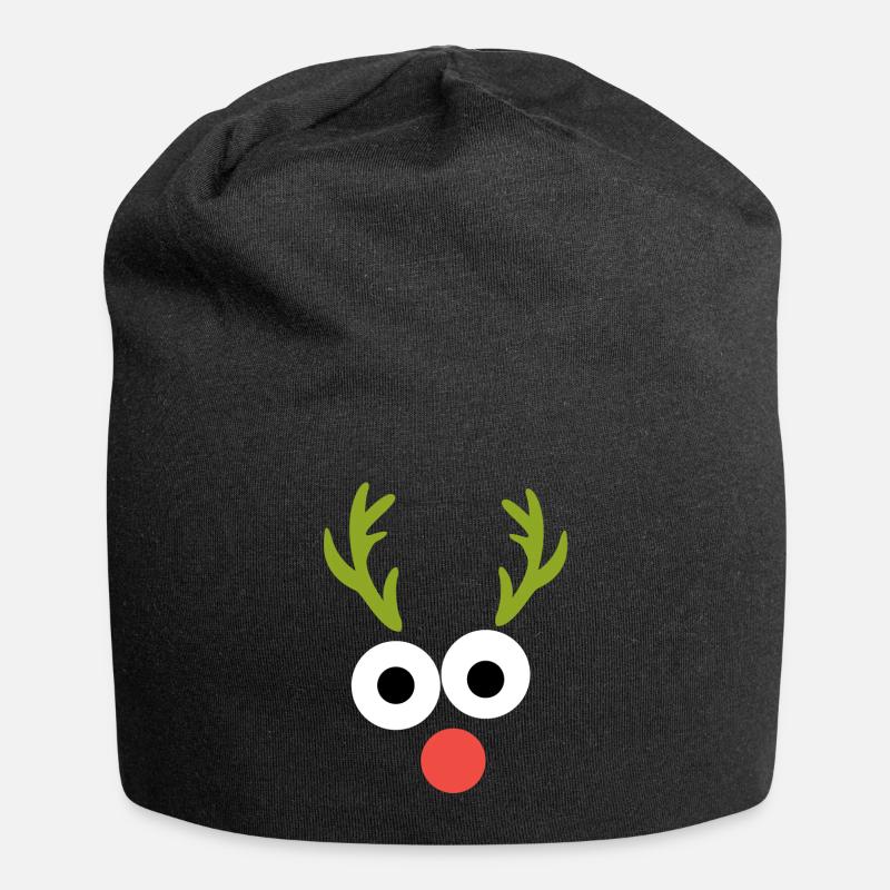Rentier - Jersey-Beanie - Schwarz