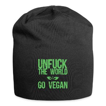 Végétalien végétalien - Bonnet en jersey - noir - Devant