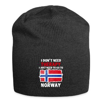 Norwegen - Jersey-Beanie - Anthrazit - Vorne