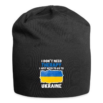 Ukraine pays ukrainien cadeau idée cadeau - Bonnet en jersey - noir - Devant
