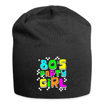 80's Party Girl - Jersey Beanie - black - Front