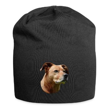 Staffordshire Bull Terrier - Bonnet en jersey - noir - Devant
