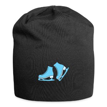 Figure skating children's shoes gift Christmas - Jersey Beanie - black - Front