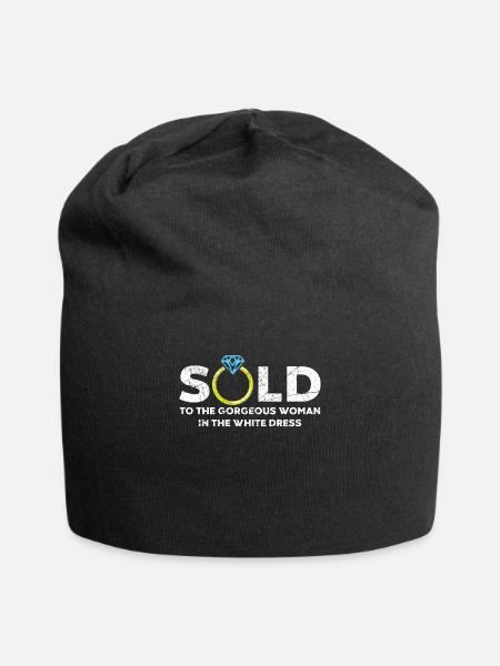 Bräutigam - Jersey-Beanie - Schwarz