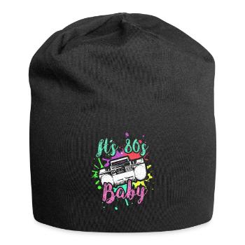 It's 80 Baby - Jersey Beanie - black - Front