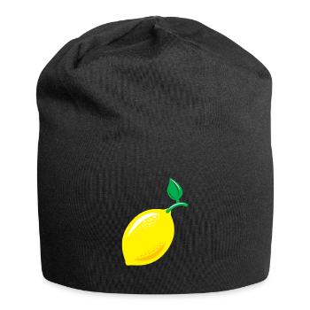Cadeau citron citron vert aigre - Bonnet en jersey - noir - Devant