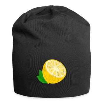 Lemon gift juice lemonade sour - Jersey Beanie - black - Front