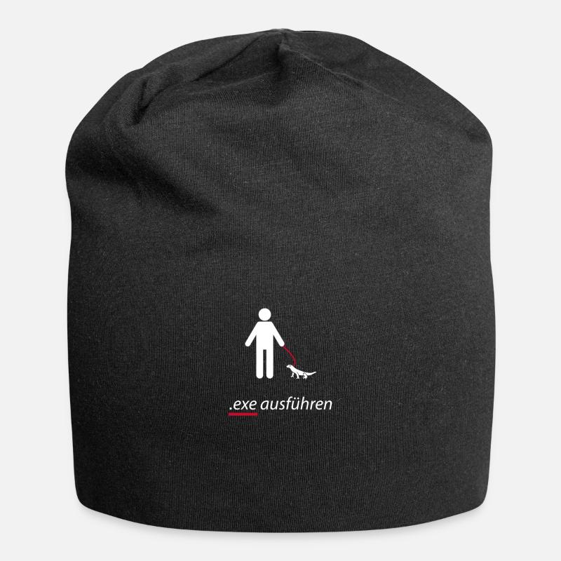 Systemadministrator exe ausführen Sysadmin Witzig - Jersey-Beanie - Schwarz