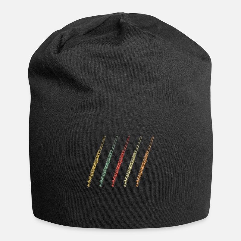 Flûtes - Bonnet en jersey - noir