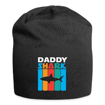 Daddy Shark - Jersey-Beanie - Schwarz - Vorne