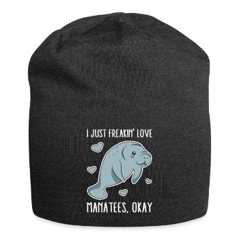 Je viens de Freakin Love Lamantins Okay - Bonnet en jersey - charbon - Devant
