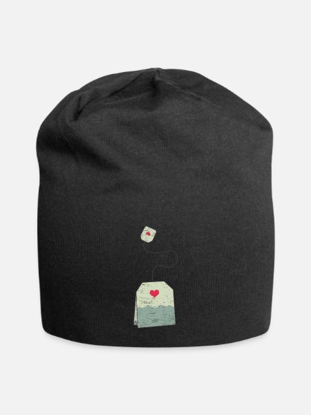 Teebeutel Geschenk Baby Schwanger Mama - Jersey-Beanie - Schwarz