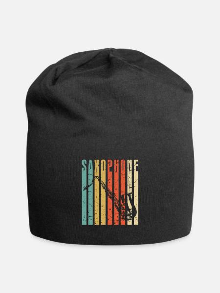 Saxophon Solo - Jersey-Beanie - Schwarz
