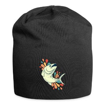 poisson - Bonnet en jersey - noir - Devant
