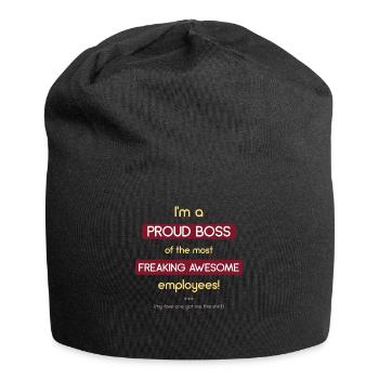 I'm A Proud Boss - Jersey Beanie - black - Front