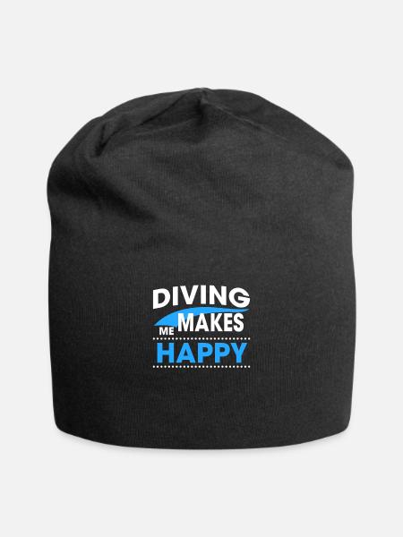 DIVING - Jersey-Beanie - Schwarz