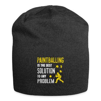 Paintball Mannschaft Team Geschenk Idee Markierer - Jersey-Beanie - Anthrazit - Vorne