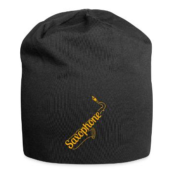 Saxophon - Jersey-Beanie - Schwarz - Vorne