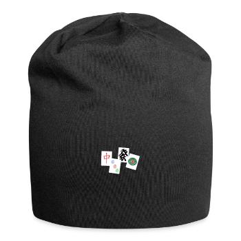 Mahjong Chinese Games Mahjongg Tactical - Jersey Beanie - black - Front