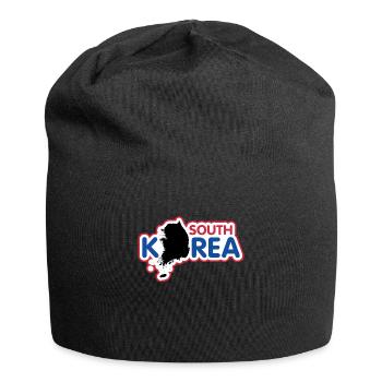 Nordkorea Südkorea Korea Flagge Fahne - Jersey-Beanie - Schwarz - Vorne