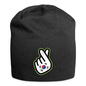 Nordkorea Südkorea Korea Fahne Flagge - Jersey-Beanie - Schwarz - Vorne