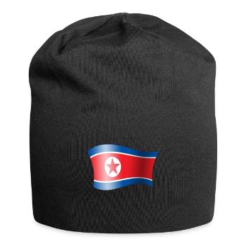 Corée du Nord drapeau Corée drapeau Corée - Bonnet en jersey - noir - Devant