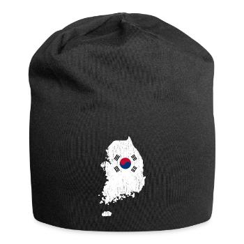 Nordkorea Südkorea Flagge Asien Geschenk - Jersey-Beanie - Schwarz - Vorne
